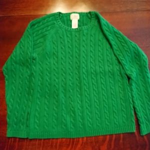 L.L.Bean mid weight cable knit